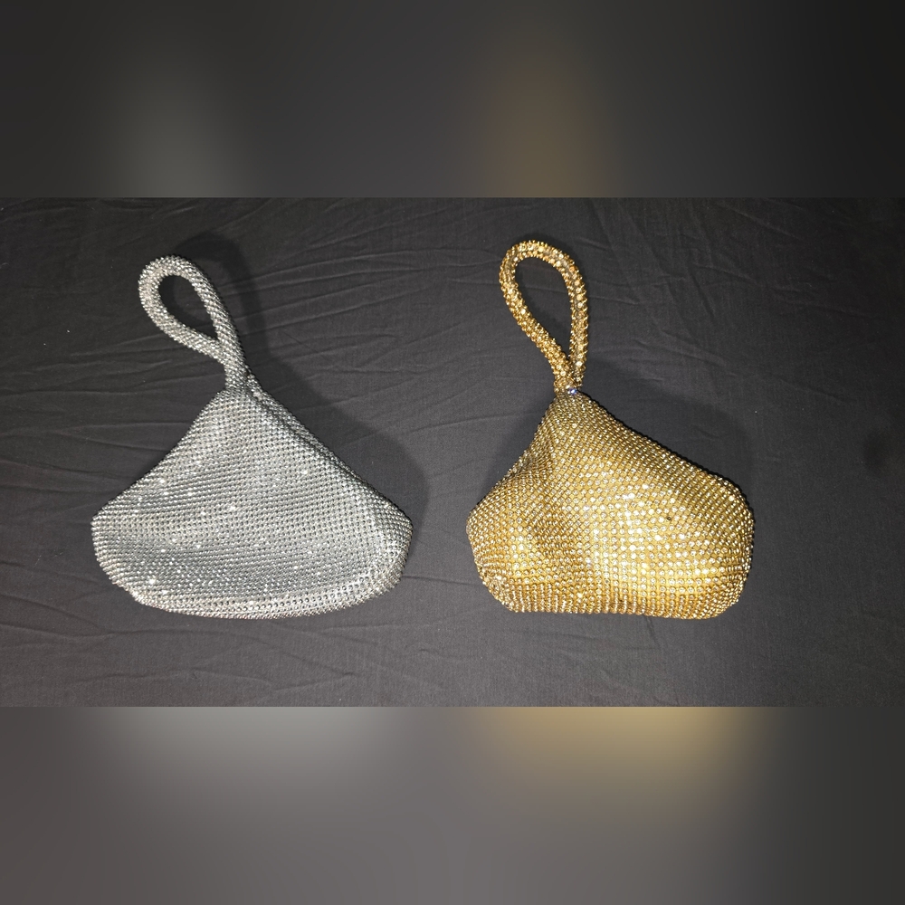 Rhinestone Evening Bag Clutch available in Gold - Picture 3 of 4